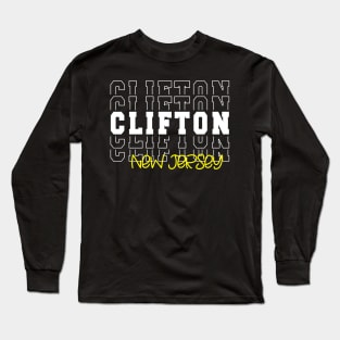 Clifton city New Jersey Clifton NJ Long Sleeve T-Shirt